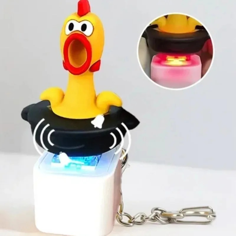 Pendant Light Shade - 1-2 Stück Quietschender Huhn-Schlüsselanhänger mit Sound-