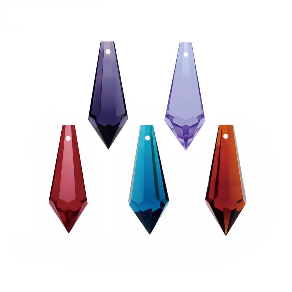 Pendant Lighting Christmas Decor - 38mm Mix Farbe Kristall Eiszapfen Tropfen
