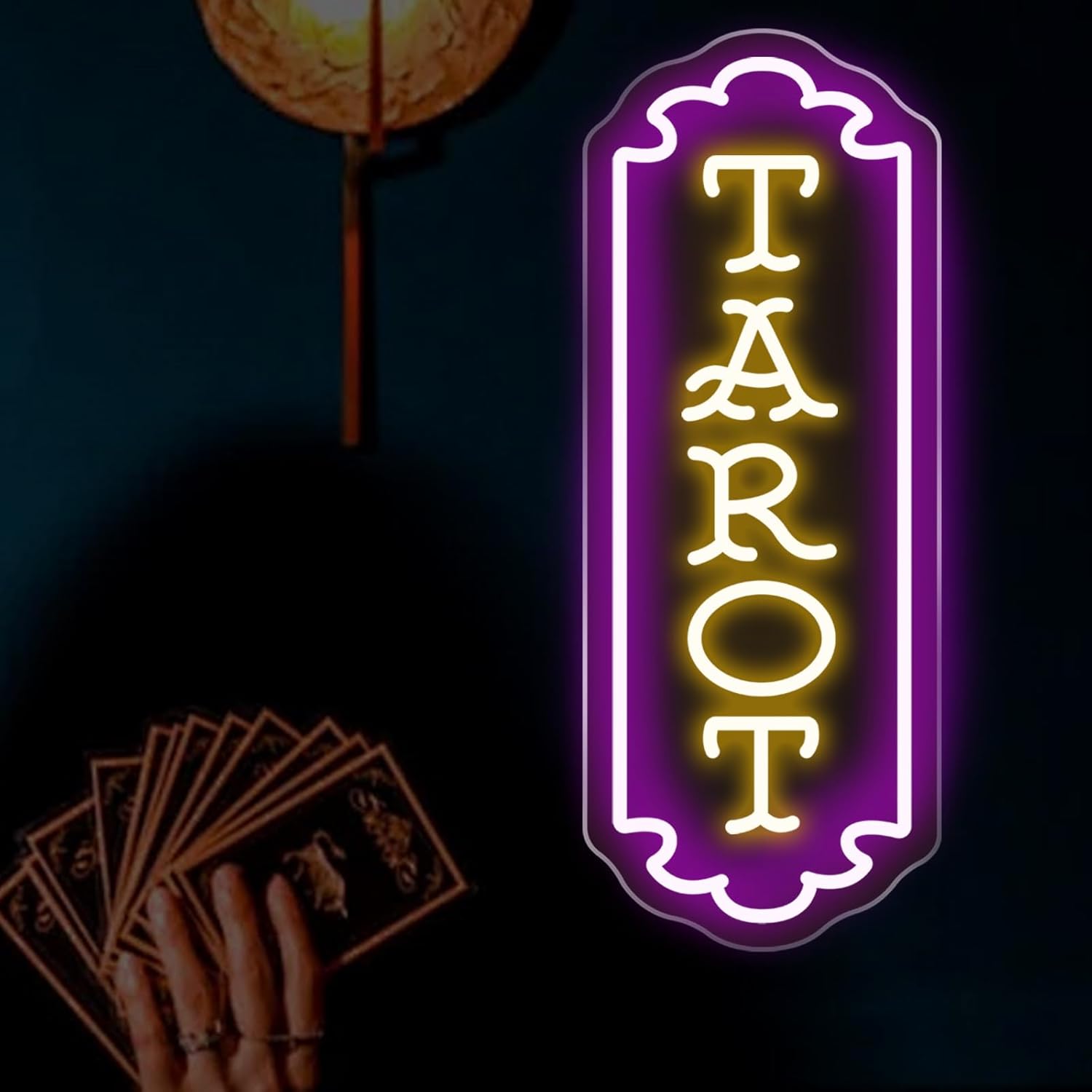 Room Lighting Bedroom Decor - Tarot Neon-Schild USB-Betrieben Mystisches LED-Licht für