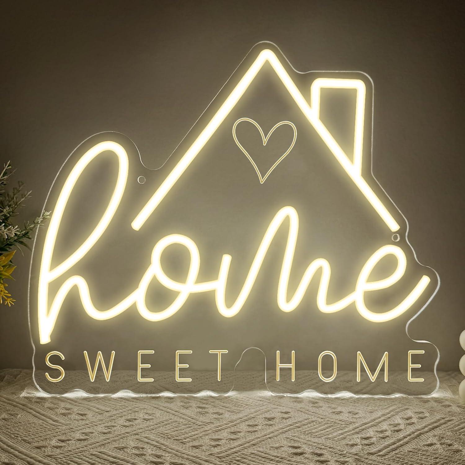 Room Lighting Bedroom Decor - Sweet Home Neonschild USB Dimmbares LED-Licht