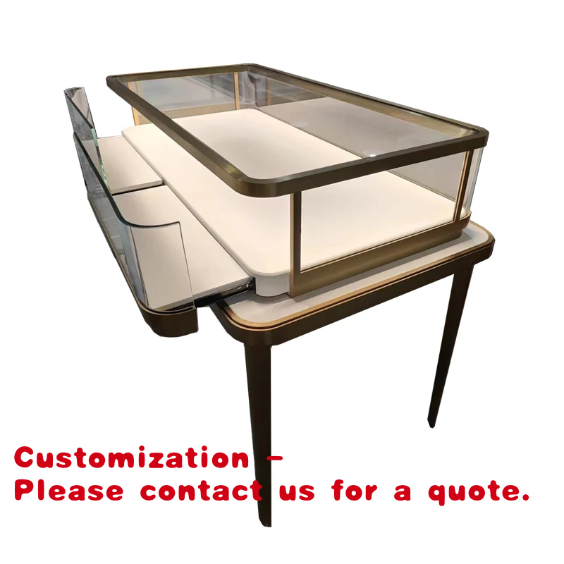 Furniture Lighting & Decor Magazine - Maßgefertigter Luxus-Schmuckständer aus Metall und Glas