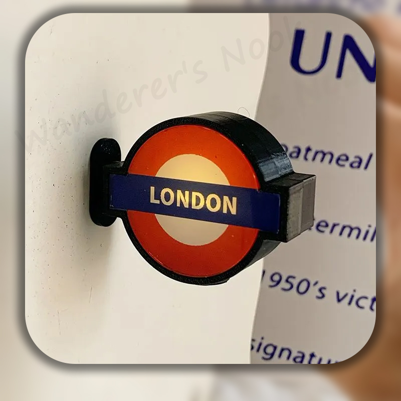 Decor Lighting Uk - London Underground Roundel Leuchtender Kühlschrankmagnet Leuchtendes