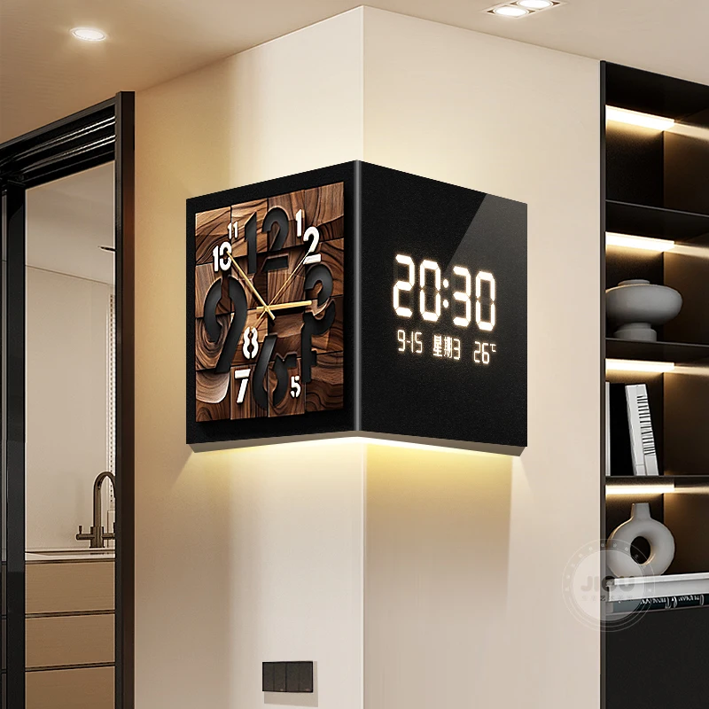 Lighting Home Decor Wall Clocks - Luxuriöse Wohnzimmer-Wanduhr Große Schlafzimmer-Uhr Modernes Design