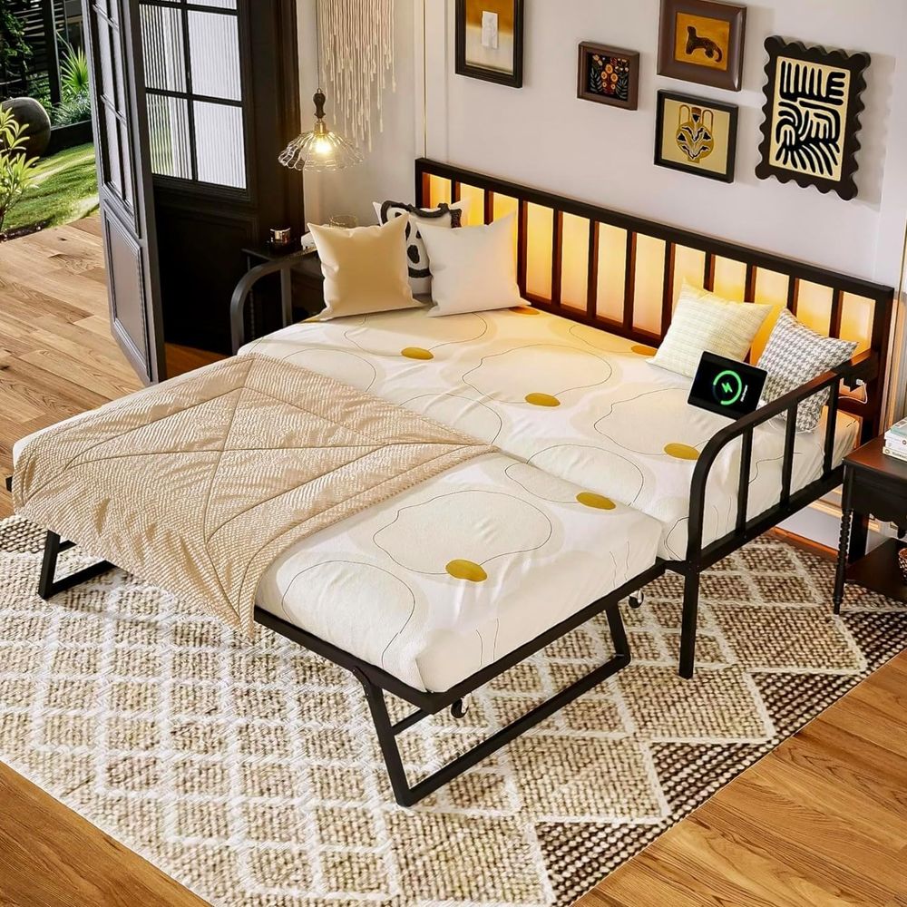 Furniture Lighting & Decor Magazine - MU Tagesbett mit Ausziehbett, Einzelbett mit