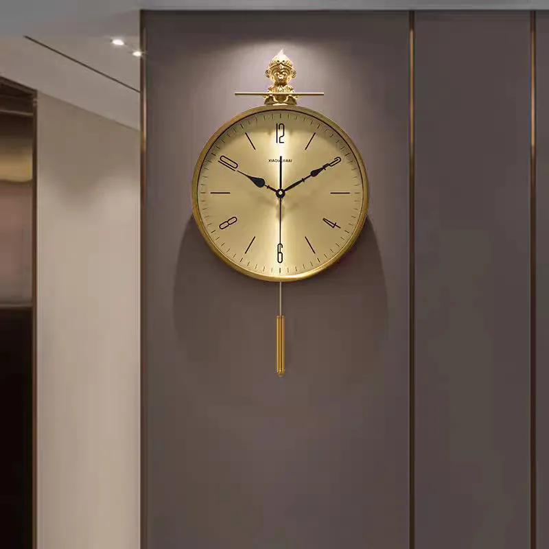 Lighting Home Decor Wall Clocks - Moderne Schlichte Geräuschlose Wanduhr Nordischer Luxus