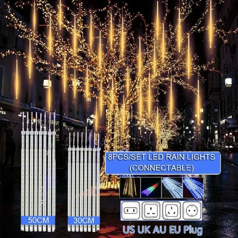 Decor Lighting Uk - 30 cm/50 cm Wasserdichte Meteorschauer Regen