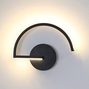 Decor Lighting Table Lamps - Moderne Nordische LED-Wandleuchte, Minimalistische Schwarze Geometrische
