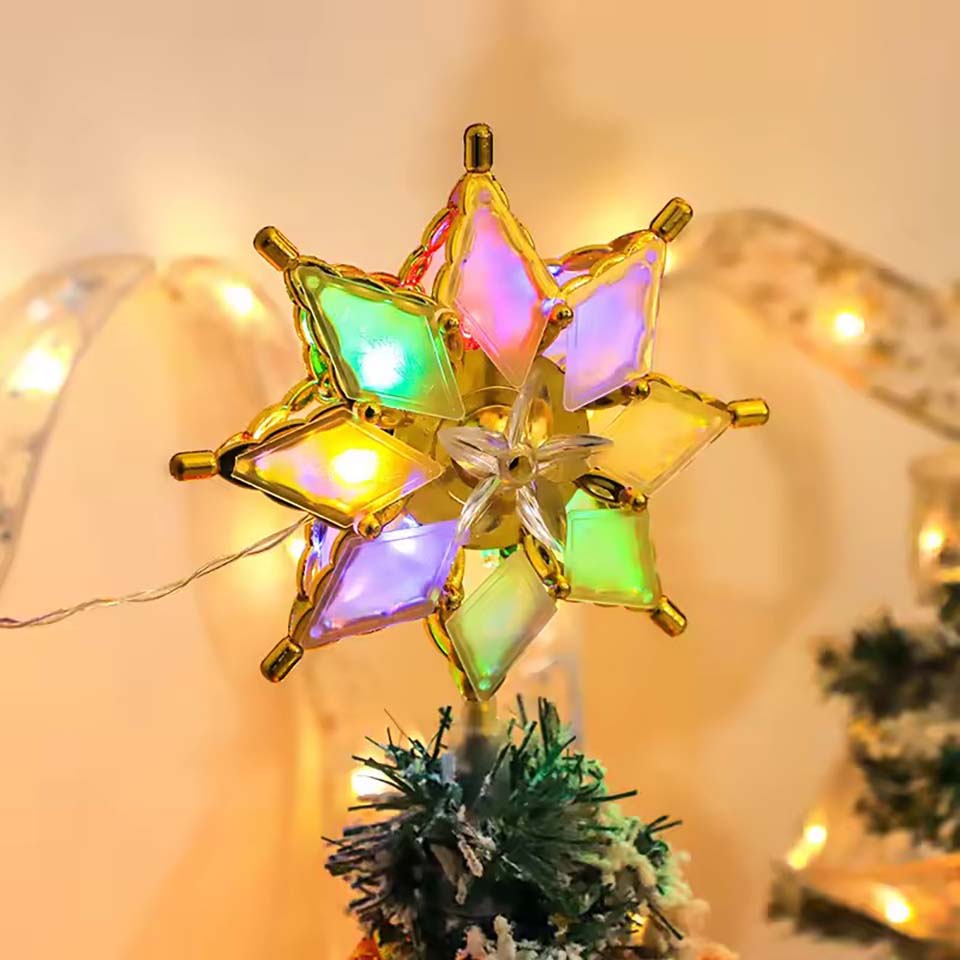 Pendant Lighting Christmas Decor - Beleuchteter Stern-Baumspitzen-Dekor Weihnachts-LED-Lichterkette Anhänger Weihnachtsbeleuchtung für