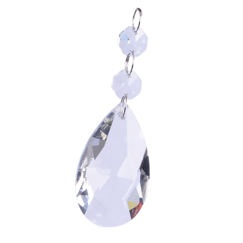 Pendant Lighting Christmas Decor - Kronleuchter Hängende Kristalle Glas-Tropfenanhänger Perlen Lichtgirlande