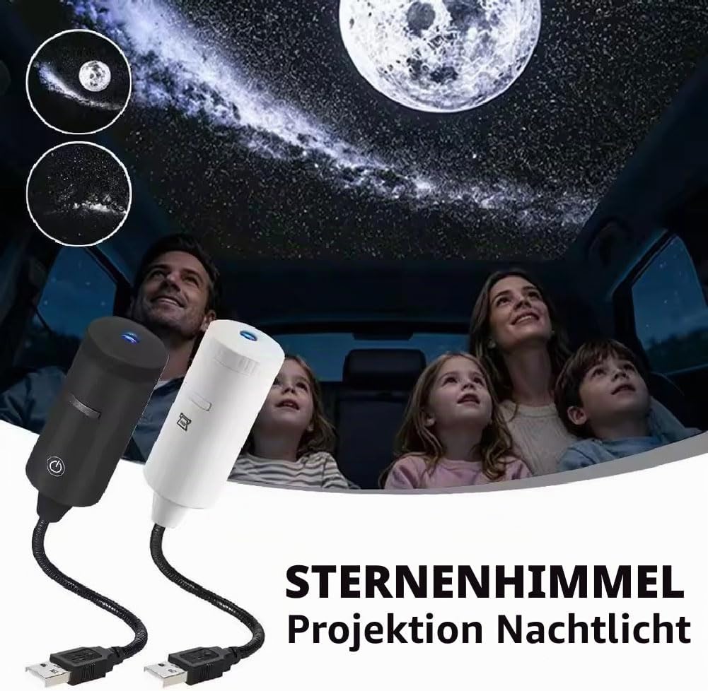 Room Lighting Bedroom Decor - Tragbare Nachtlichtlampe Plug-and-Play & Vielseitiger Sternenhimmel-Projektor