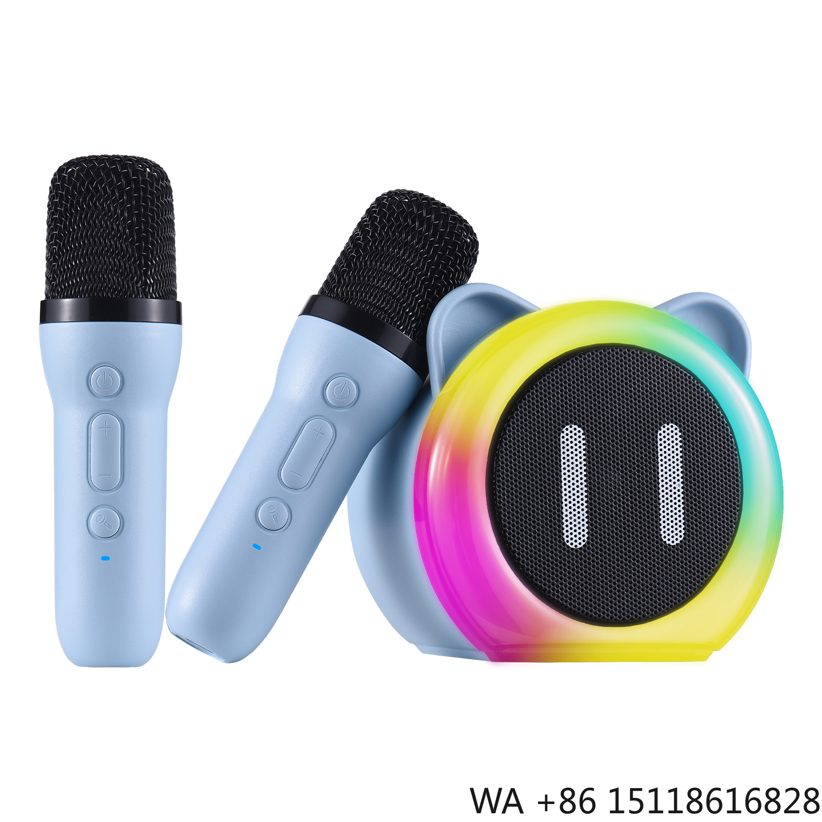 Furniture Lighting & Decor Magazine - Karaoke-Maschine mit 2 Kabellosen Mikrofonen BT-Mikrofon