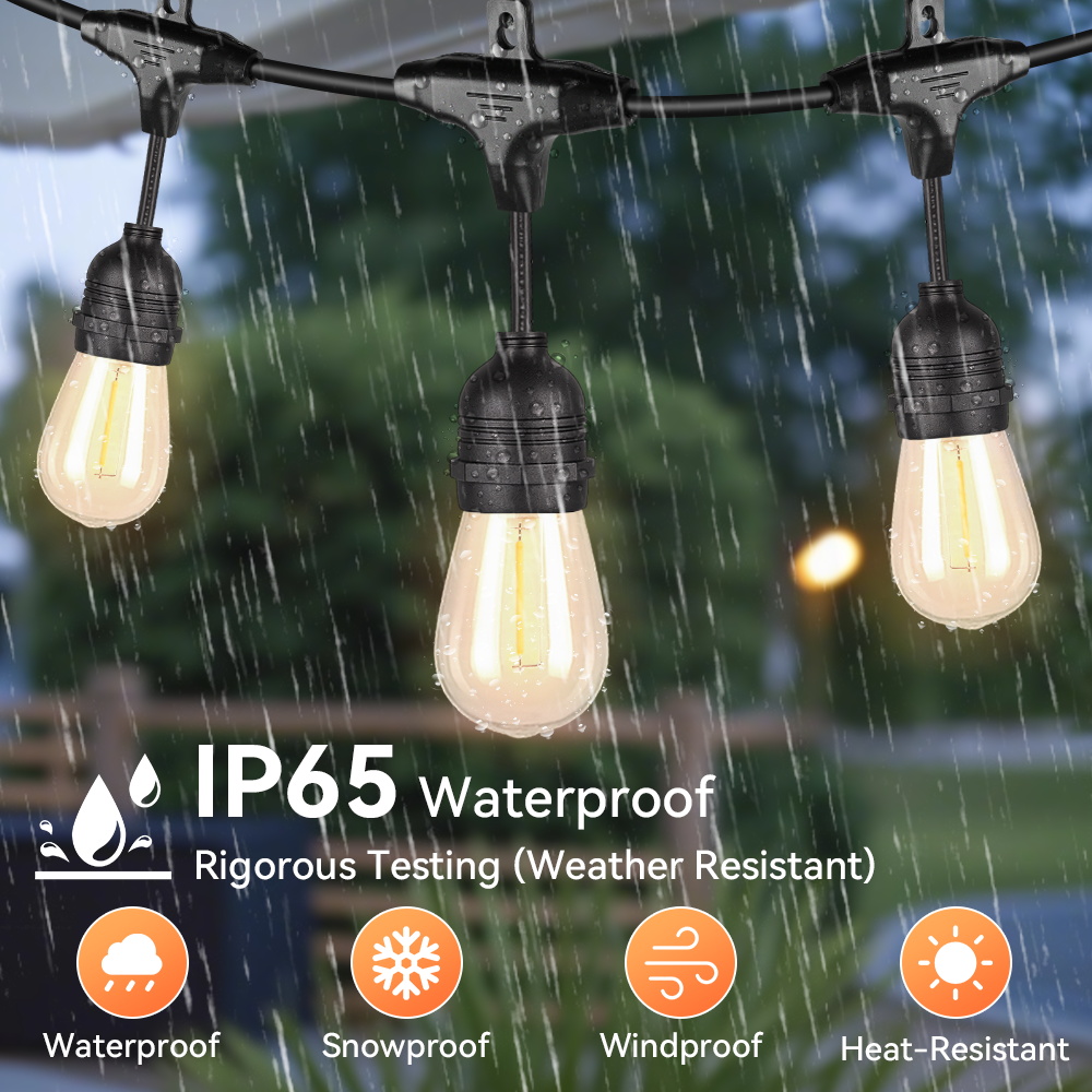 Decor Lighting Uk - E27 Outdoor Lichterketten Led-lampen UK/Us-stecker Wasserdichte