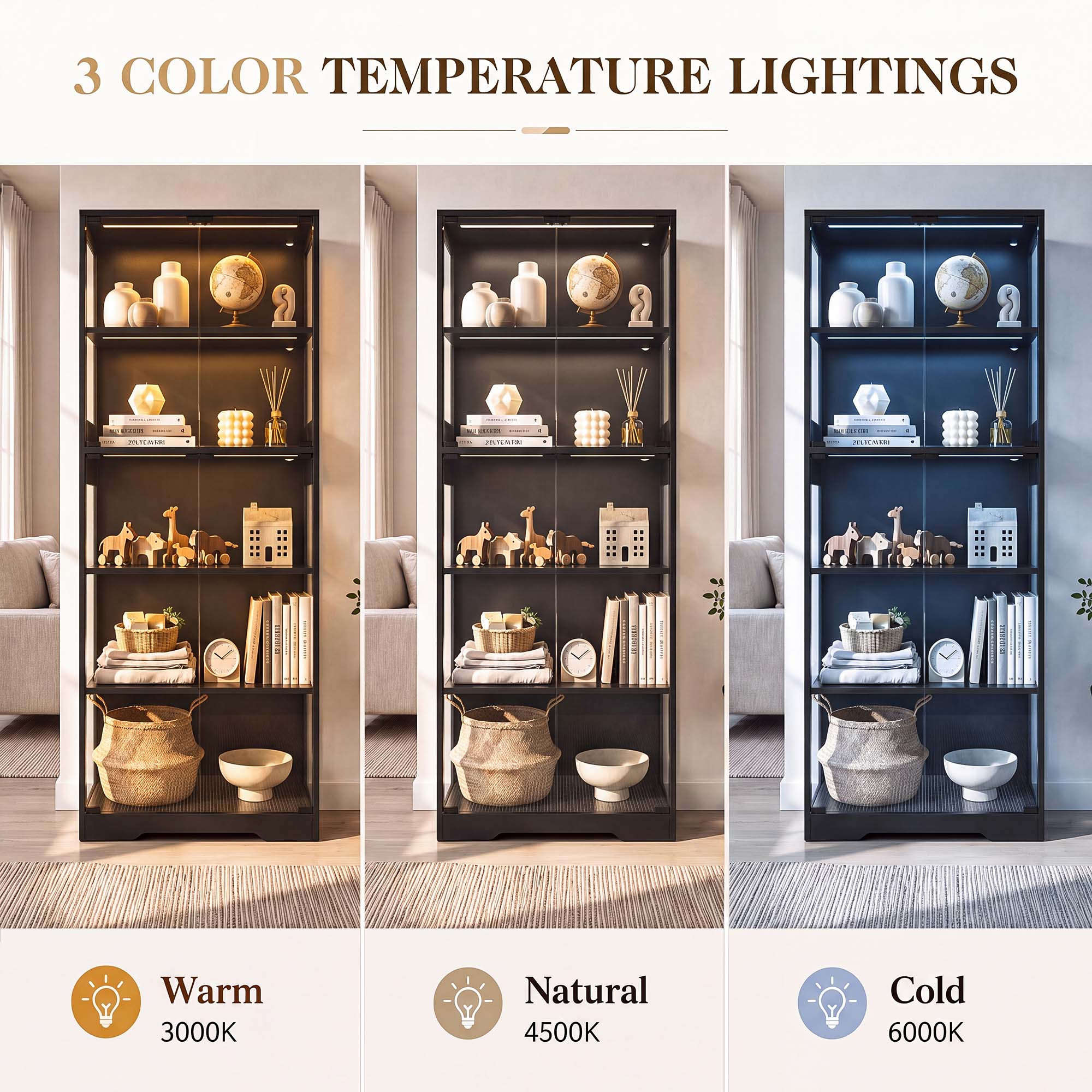 TCGBKAF 5-stufiger Vitrinensch – Lighting Design Decor Bewertung und Preis