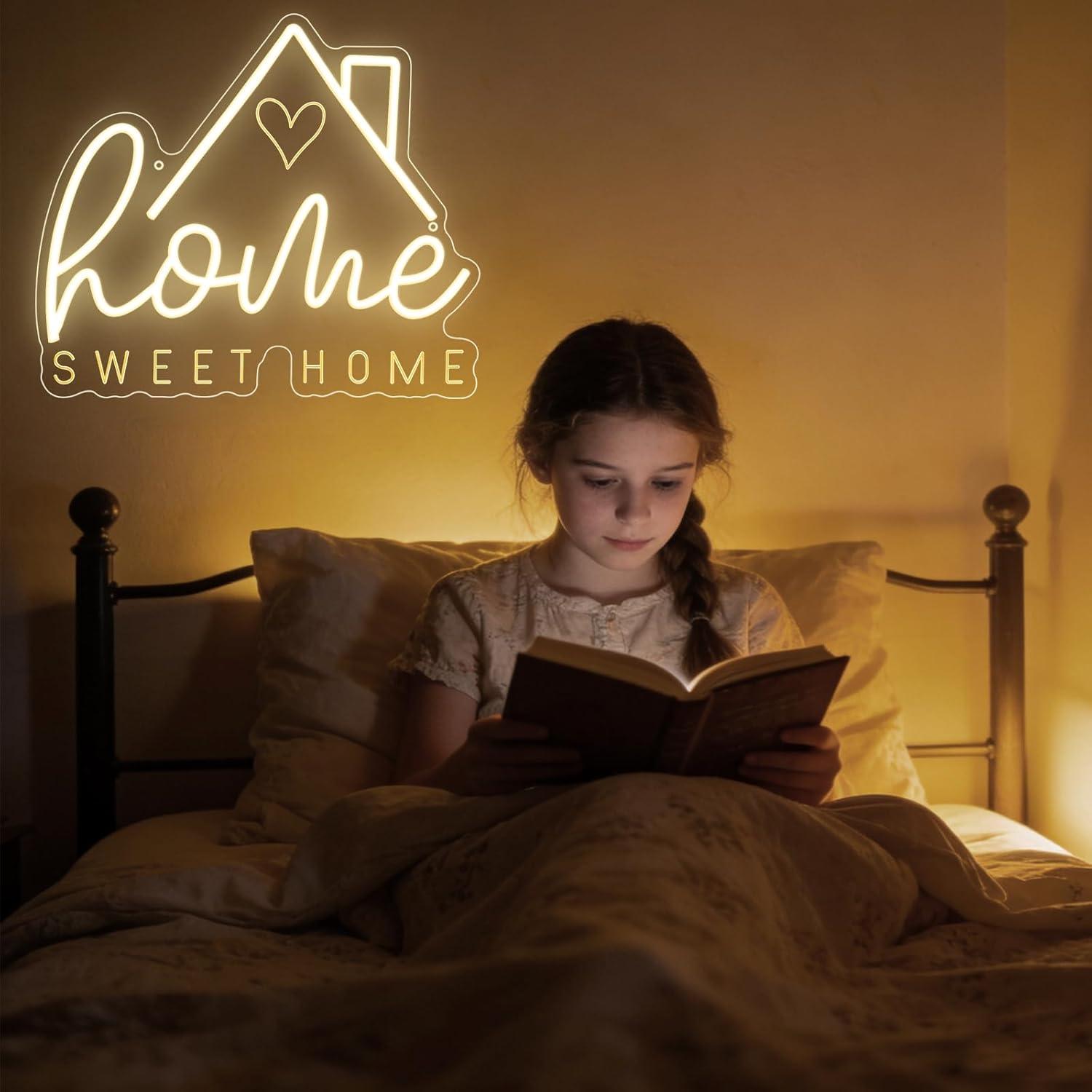 Sweet Home Neonschild USB Dimm – Room Lighting Bedroom Decor Bewertung und Preis