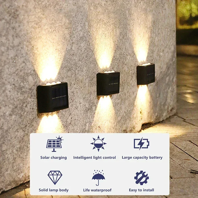 LED Solarleuchte für Außen, Wa – Wall Decor Lighting Bewertung und Preis