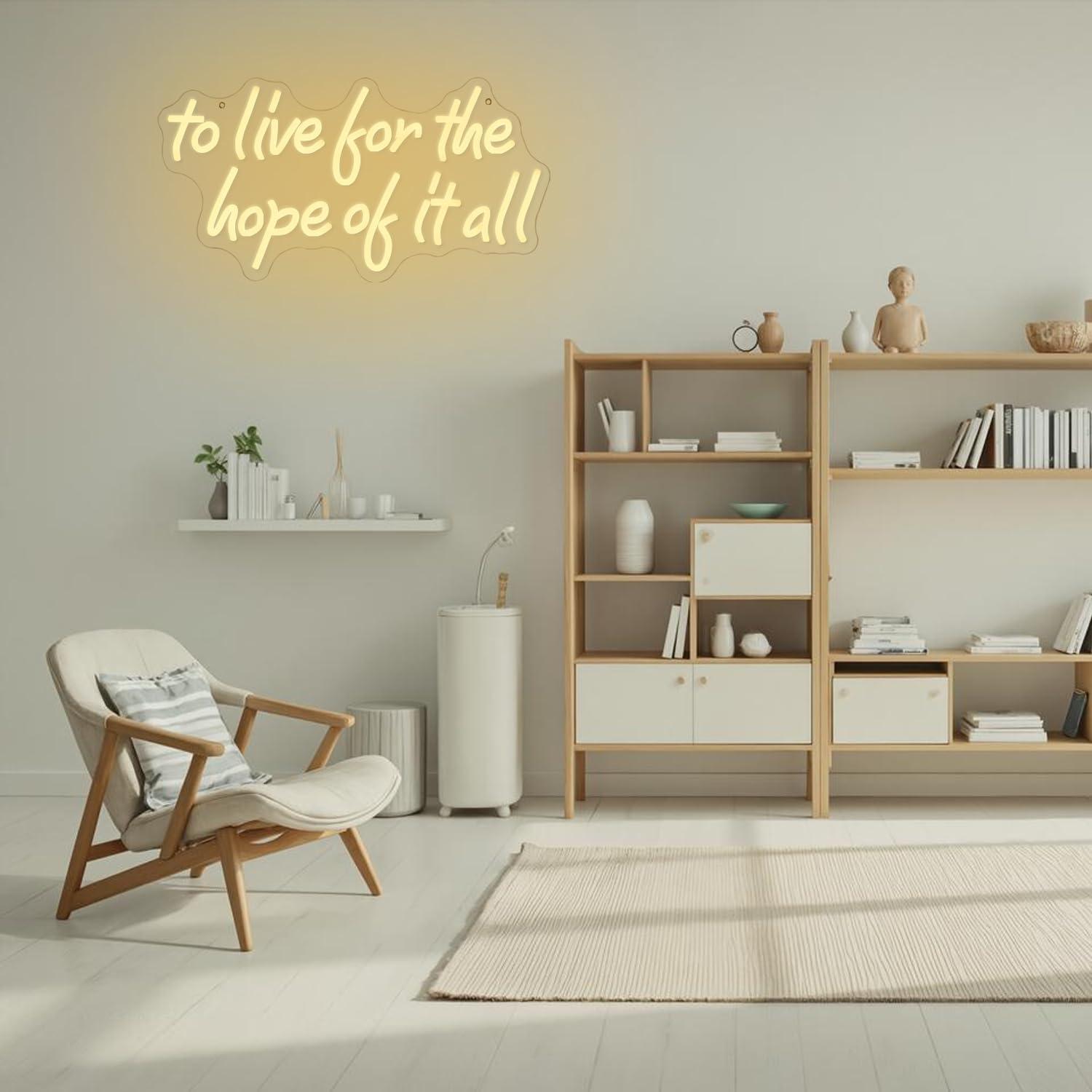 „To Live For The Hope Of It Al – Wall Decor Lighting Bewertung und Preis