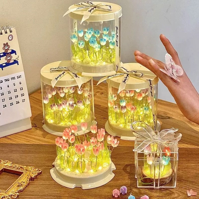 DIY Tulpe Lampe Simulation Blu – Decor Lighting Table Lamps Bewertung und Preis