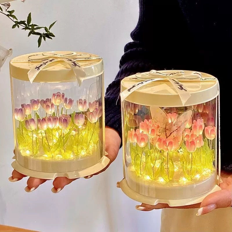 DIY Tulpe Lampe Simulation Blu – Decor Lighting Table Lamps Bewertung und Preis
