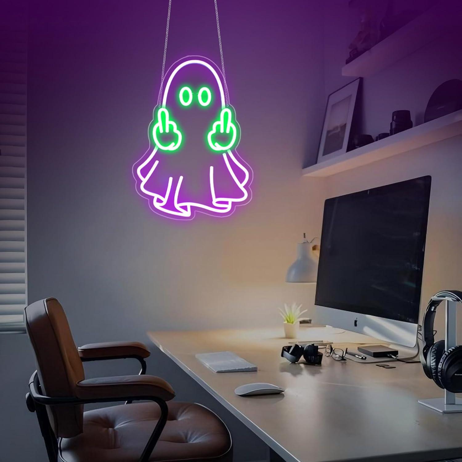 Geister-Neonschild USB-Betrieb – Room Lighting Bedroom Decor Bewertung und Preis