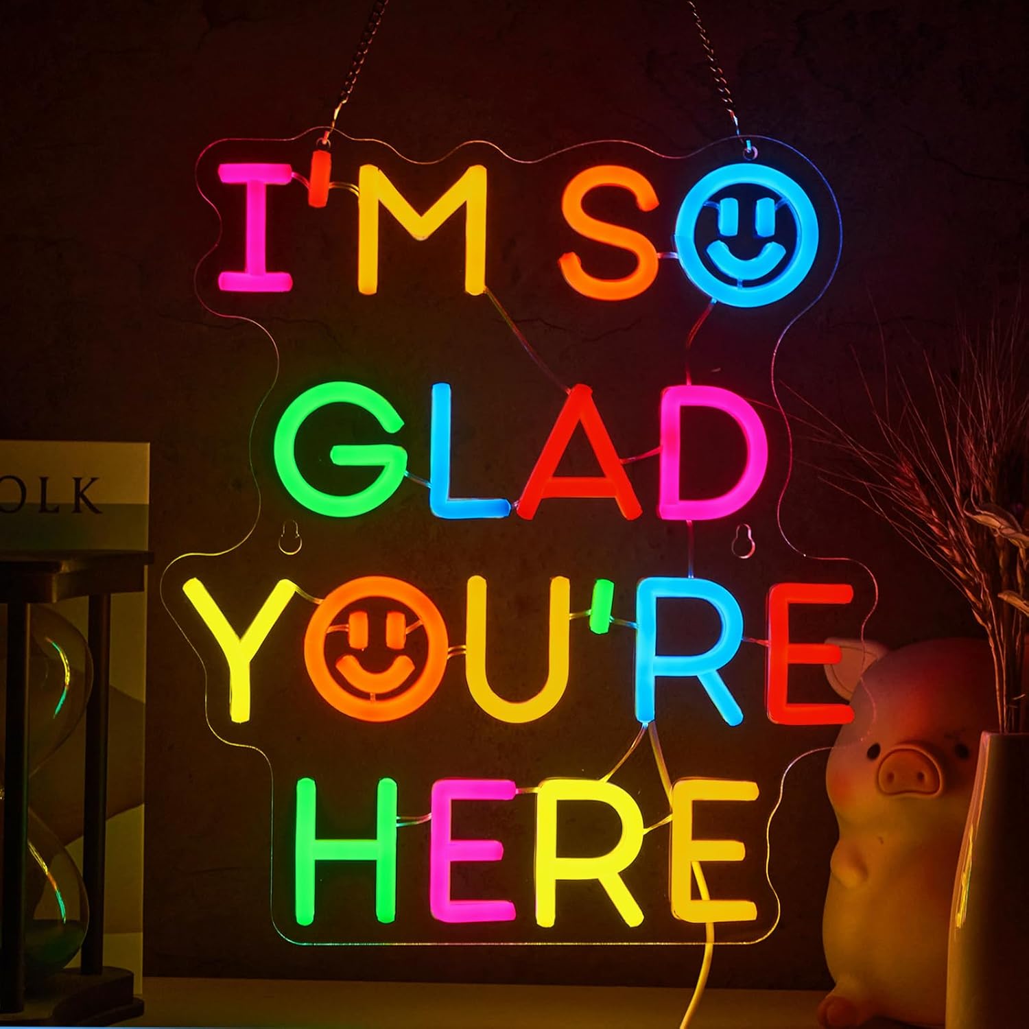    Ich Bin So Glücklich, Dass – Led Lighting Wall Decor Bewertung und Preis