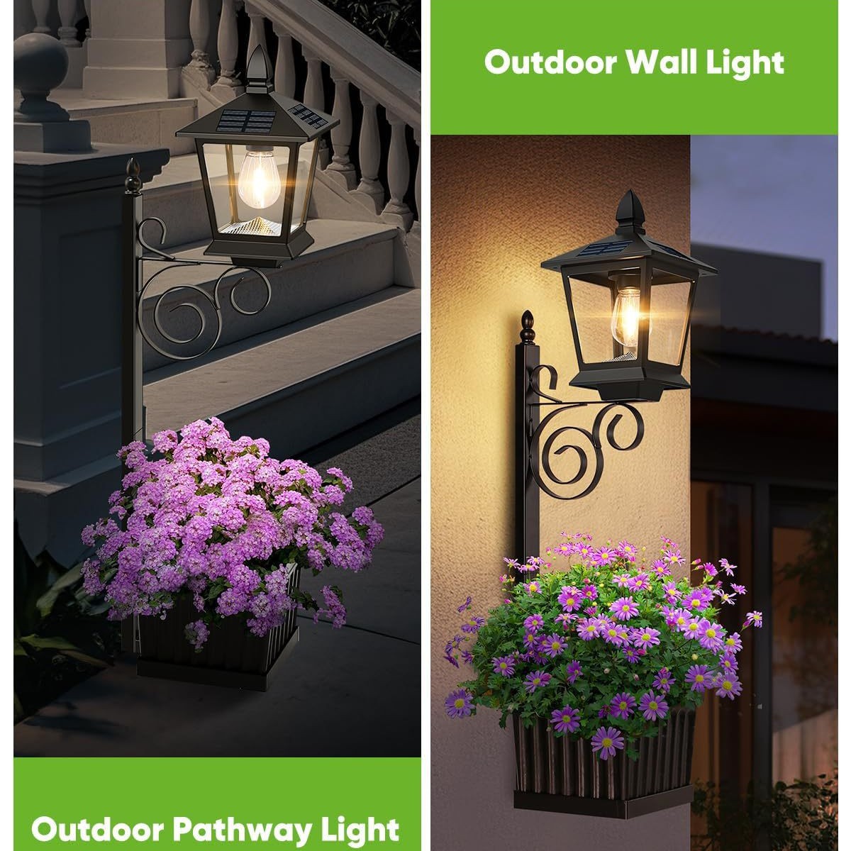 2-in-1 Solar-Pflanzgefäßlampe, – Wall Decor Lighting Bewertung und Preis