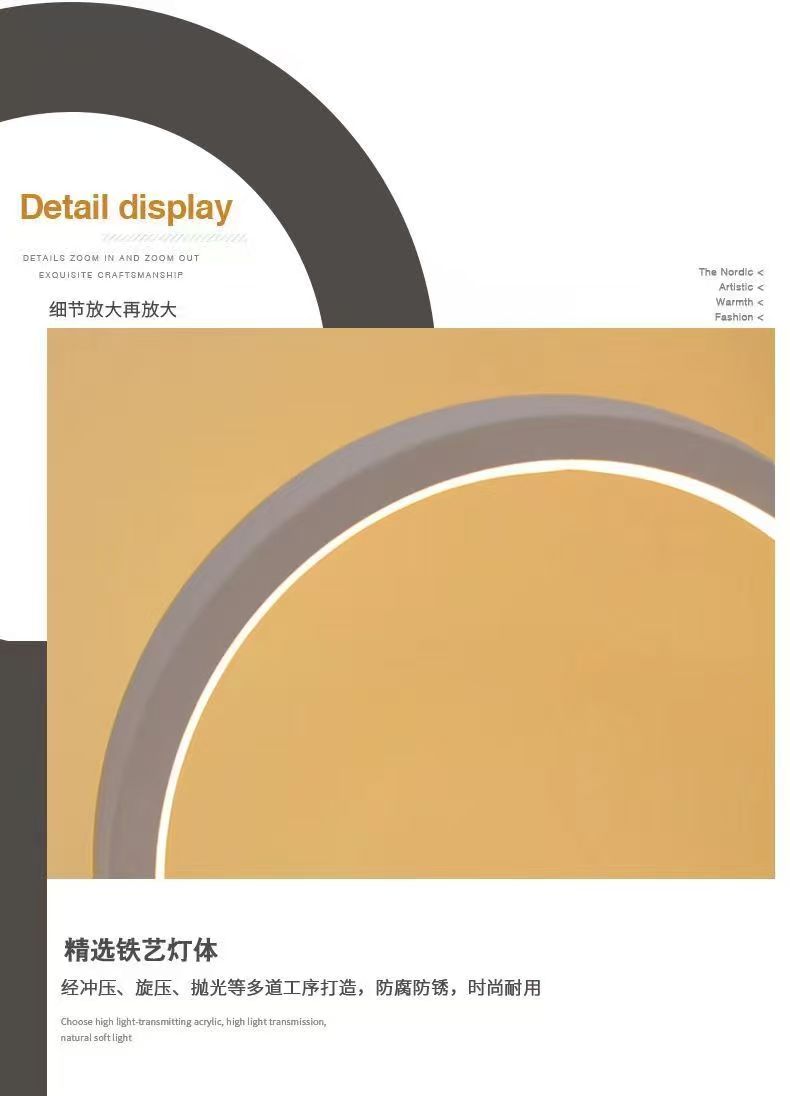 20CM LED Einfache Rund Ring Ti – Decor Lighting Table Lamps Bewertung und Preis