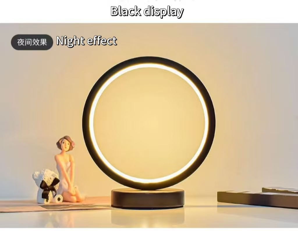 20CM LED Einfache Rund Ring Ti – Decor Lighting Table Lamps Bewertung und Preis