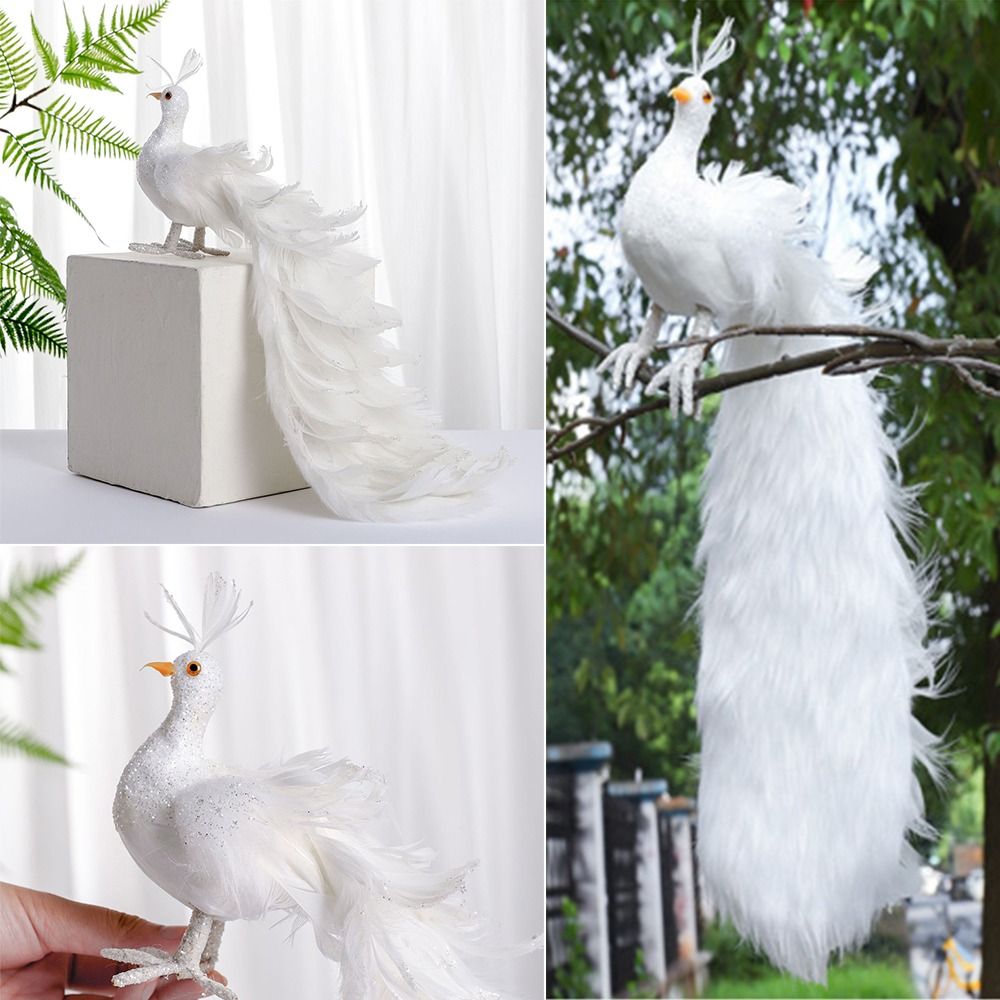 Simulation weißen Pfau schöne  – Pendant Lighting Christmas Decor Bewertung und Preis