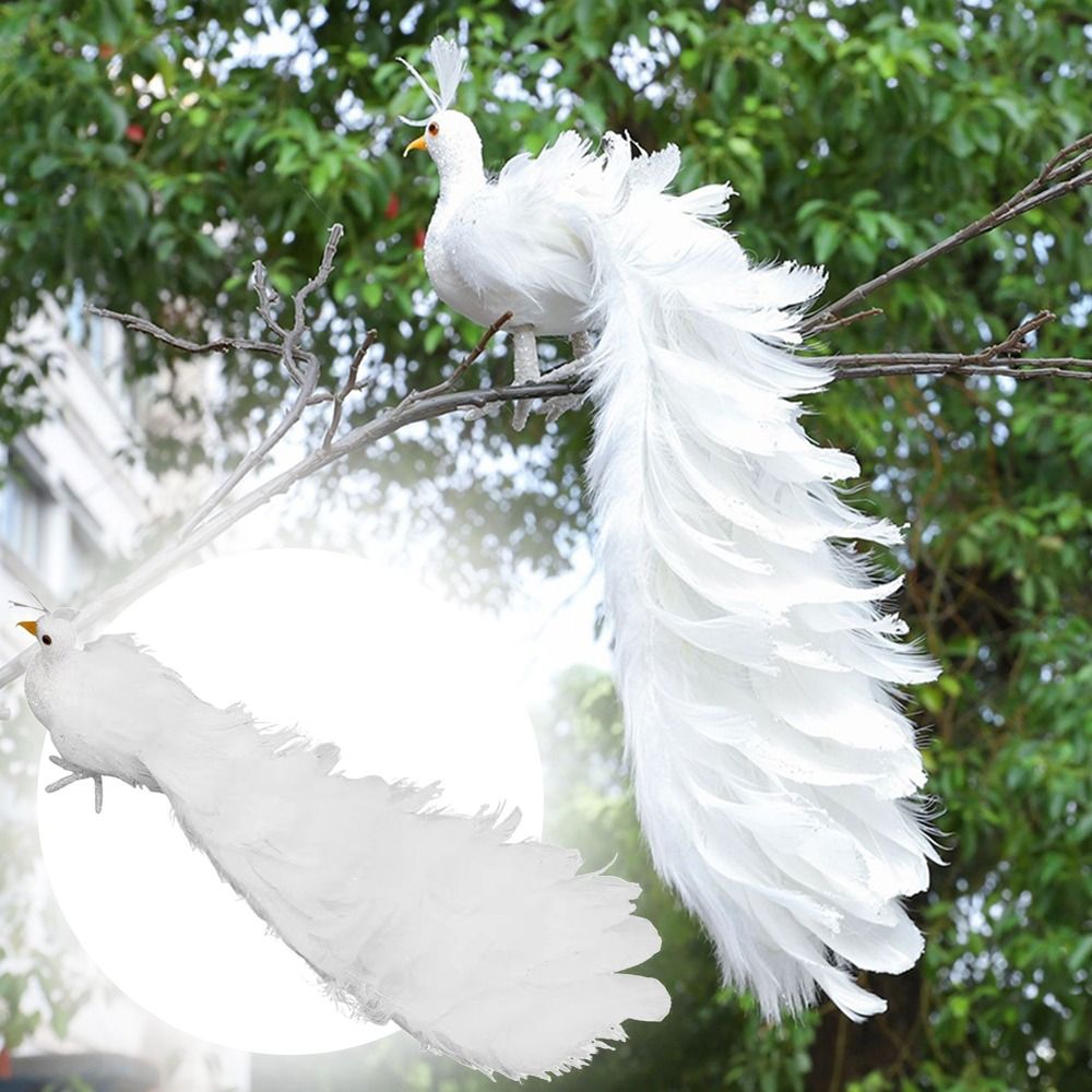 Simulation weißen Pfau schöne  – Pendant Lighting Christmas Decor Bewertung und Preis