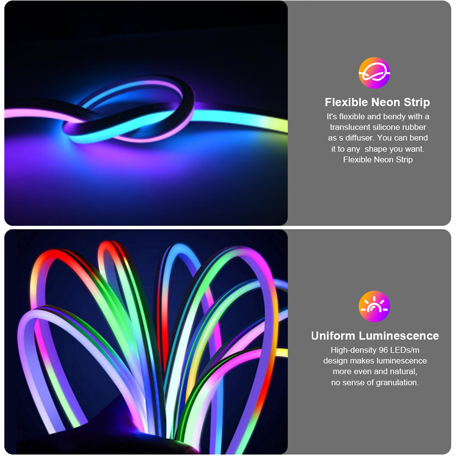 12V RGBIC LED Neon-Lichtstreif – Decor Lighting Uk Bewertung und Preis