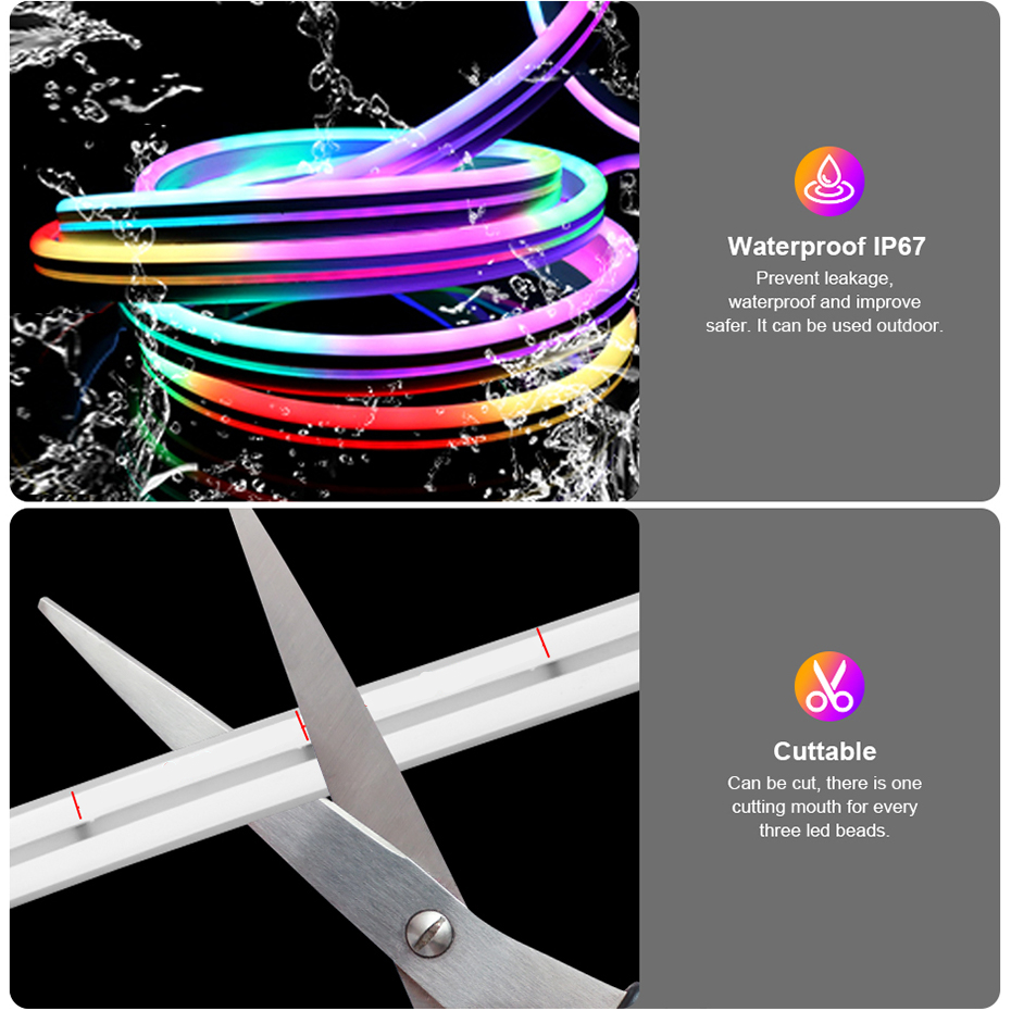 12V RGBIC LED Neon-Lichtstreif – Decor Lighting Uk Bewertung und Preis