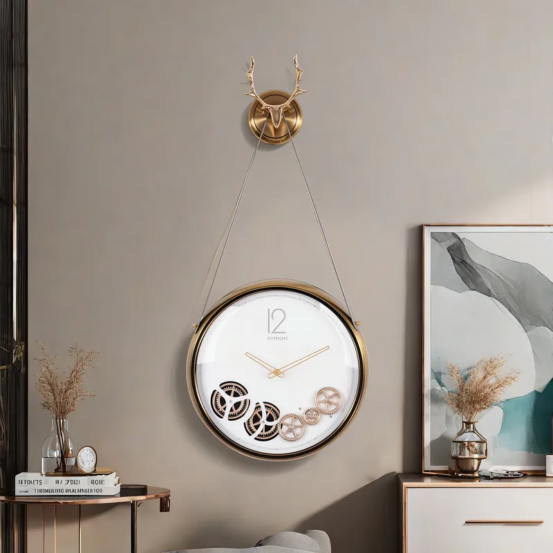 Geräuschlose Quarz-Wanduhr mit – Lighting Home Decor Wall Clocks Bewertung und Preis