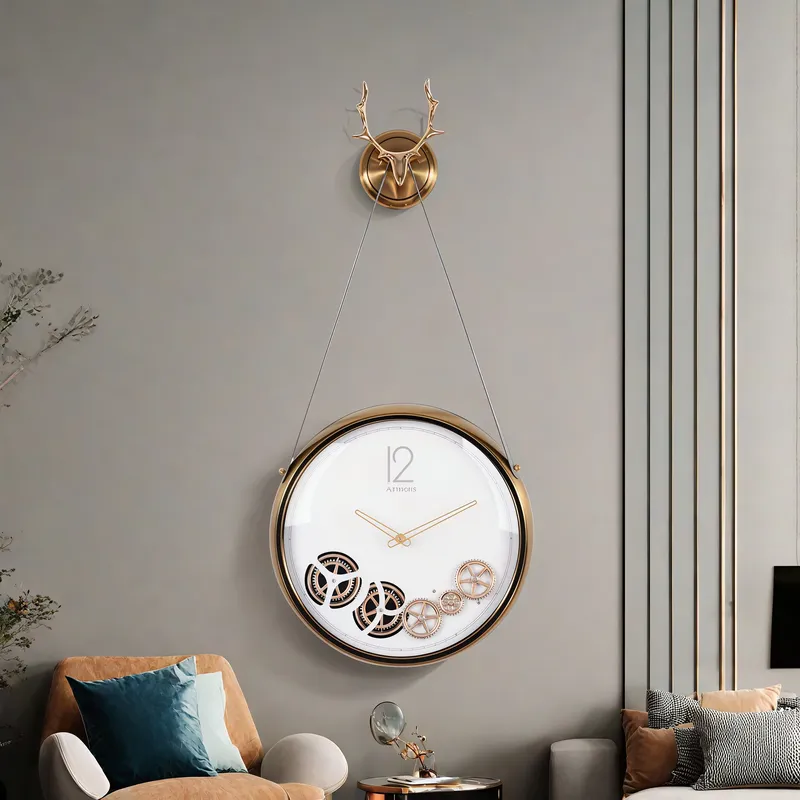 Geräuschlose Quarz-Wanduhr mit – Lighting Home Decor Wall Clocks Bewertung und Preis