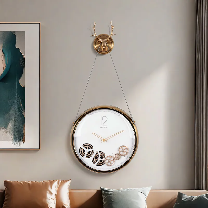 Geräuschlose Quarz-Wanduhr mit – Lighting Home Decor Wall Clocks Bewertung und Preis