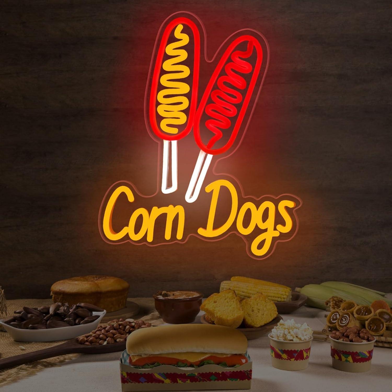 Corn Dog Neon-Schild Snack USB – Led Lighting Wall Decor Bewertung und Preis